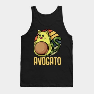 Avocado - Avogato Cute Vegan Cat Tank Top